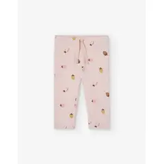 LOSAN - Pantalón Acanalado Fresas Rosa