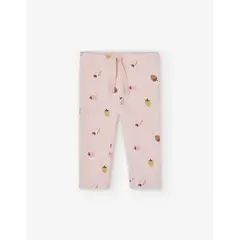 LOSAN - Pantalón Acanalado Fresas Rosa