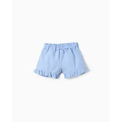 ZIPPY - Short Bordado Flores Azul