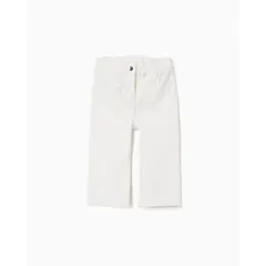 ZIPPY - Pantalón Resorte Bolsillos Blanco