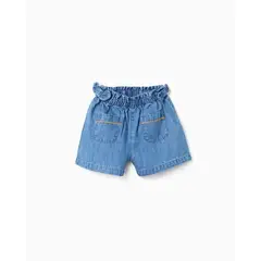 ZIPPY - Short Detalle Bolsillos Denim