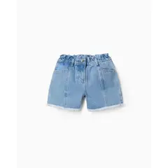 ZIPPY - Short Resortado Bolsillos Denim