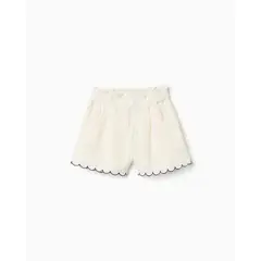 ZIPPY - Short en Lino para Niña Beige