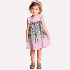MILON - Vestido Morado Flores