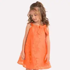 MILON - Vestido Velo Moño Naranja