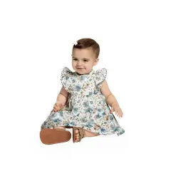 MILON - Vestido Estampado Flores Azul