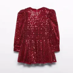 ABEL Y LULA - Vestido Lentejuelas Rojo Abel & Lula