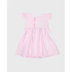 BEBE FELIZ - Vestido Plumeti Rosa Pastel