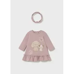 MAYORAL - Vestido con Balaca Dog Rosa