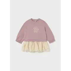 MAYORAL - Vestido Manga Larga Tutu Estrella Rosa