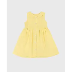 CODELIN - Vestido Con Cuello Botones