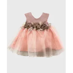 BEBE FELIZ - Vestido Gaia Tul Tornasol Rosa