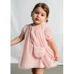 MAYORAL - Vestido Tul con Bolso Rosa