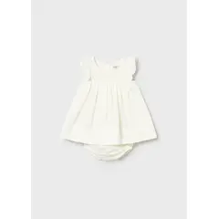 MAYORAL - Vestido Pecho Tejido Crema