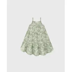 MILON - Vestido Estampado Plantas Verde