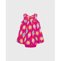 MILON - Vestido Estampado Helado Fucsia Kyly