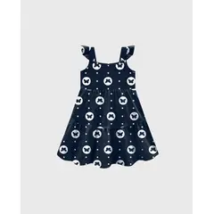 KYLY - Vestido Estampado Mariposas Navy