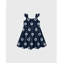 KYLY - Vestido Estampado Mariposas Navy