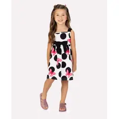 KYLY - Vestido Estampado Mariposas Rosa Negro