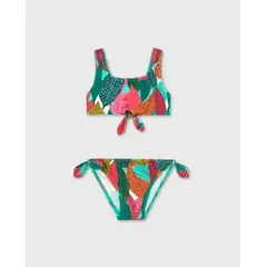 BOBOLI - Vestido de Baño Estampado Verde