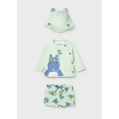 MAYORAL - Traje de Baño Estampado Hipopótamo Menta