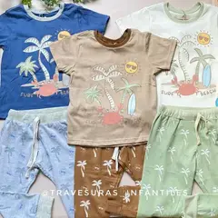 CASTILLITOS - Pijama Estampado Surf Beach Color Surtido