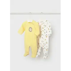 MAYORAL - Set 2 Pijamas Estampado León Amarillo