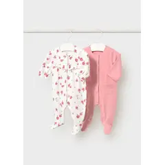 MAYORAL - Set 2 Pijamas Globos Peras Rosa