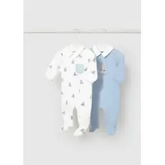 MAYORAL - Set 2 Pijamas Cuello Estampado Osos Azul