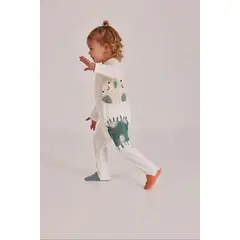 BOBOLI - Pijama Enteriza Estampado Sol Blanco