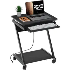 MOBLIHOUSE - Escritorio Home Multifuncional Para Computador 60 × 46 × 73 cm Con Ruedas