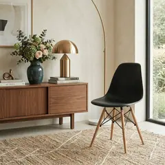 ENTRE NOS HOME - Silla De Diseño Nube Negra Altura 82cm Soporta Hasta 110kg x1
