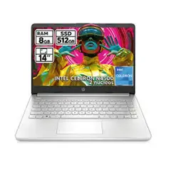 HP - Computador portatil 8GB RAM 512GB SSD WiFi  14-DQ3502LA N4500  Portátil