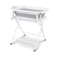 BEBESIT - Bañera Plegable Con Termometro Y Soporte Ocean Gris