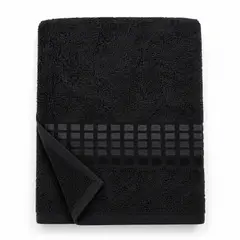 BALI - Toalla De Baño 100% Algodón 480 G Premium 70 X 140 Cm Negro