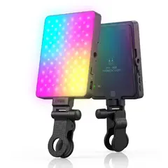 GENERICO - Luz LED RGB F06 Recargable USB-C Clip Ajustable