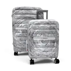 SWISSBRAND - Set De 2 Maletas Marble-Gris