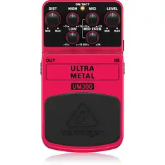 BEHRINGER - Pedal de Distorsión Metal para Guitarra Eléctrica UM300 Ultra Metal