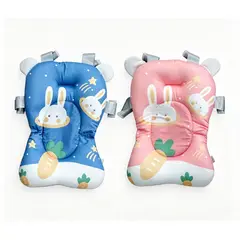 GENERICO - COJÍN ERGONÓMICO PARA BAÑERA DE BEBE DISEÑO CONEJITA TIERNA Y SEGURO - NIÑA