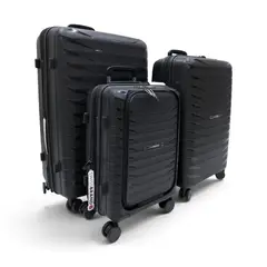 SWISSBRAND - Set De 3 Maletas Askar 2.0-Negro