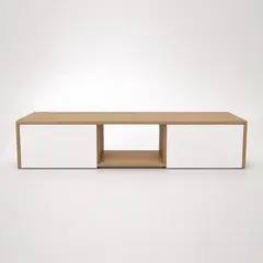 DASH - RACK FLOTANTE TV 55 TOQUIO MIEL BLANCO