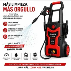 SANKEY - Hidrolavadora Electrica de Alta Presion HP7L1302 color RojoNegro