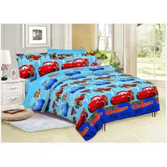 SIRENITAS - Juego de sabanas cama Sencilla Semi Doble Queen King Cars