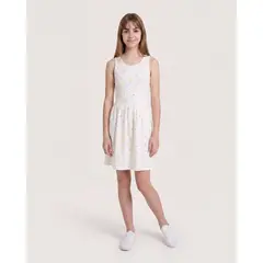 OSTU - Vestido Infantil Niña M/Sisa Medio Crema #90178222