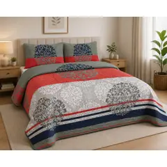 SIRENITAS - Juego de sabanas cama Sencilla Semi Doble Queen King Rojo Corona