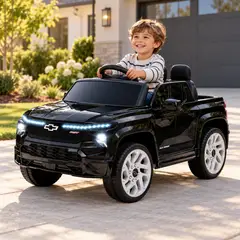 INFANTOYS - Carro Electrico Niño Niña Montable Chevrolet HB1188 Negro 12V