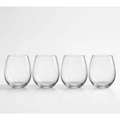 LIBBEY - Set de 4 Vasos Cortos Plissé 44cl (15oz) – Elegancia y Estilo en Cada Sorbo