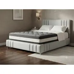 PLUMA HOME - CAMA NIDO STELL 1.20X190  COLCHON + BASECAMA + CABECERO gratis protector + almohadas