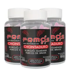 INTERLIGHT - Gomitas Potenciadoras Borojó Chontaduro Guaraná - Vitalidad Natural x3