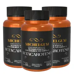 INTERLIGHT - Gomitas de Betacaroteno - Cuidado de la Piel, Bronceado y Antioxidantes x3